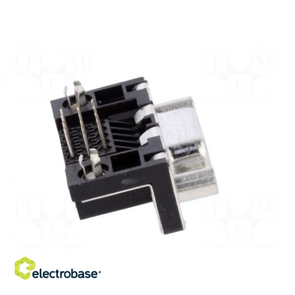 D-Sub HD | PIN: 15 | socket | female | on PCBs,PCB snap | angled 90° image 7