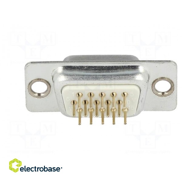 D-Sub HD | PIN: 15 | socket | female | straight | THT | 5A | 15mΩ image 5