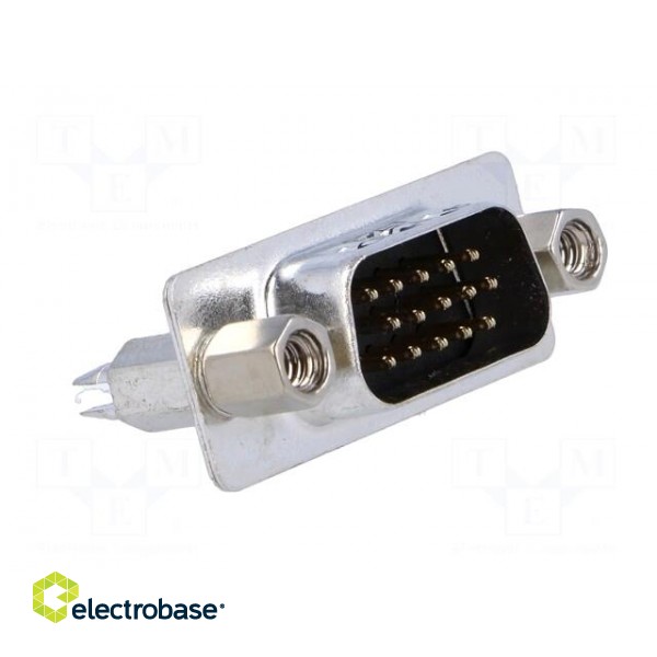 D-Sub HD | PIN: 15 | socket | male | on PCBs,PCB snap | straight | THT image 7