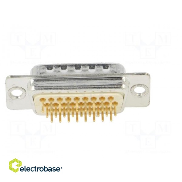 D-Sub HD | PIN: 26 | socket | male | on PCBs | straight | THT image 5