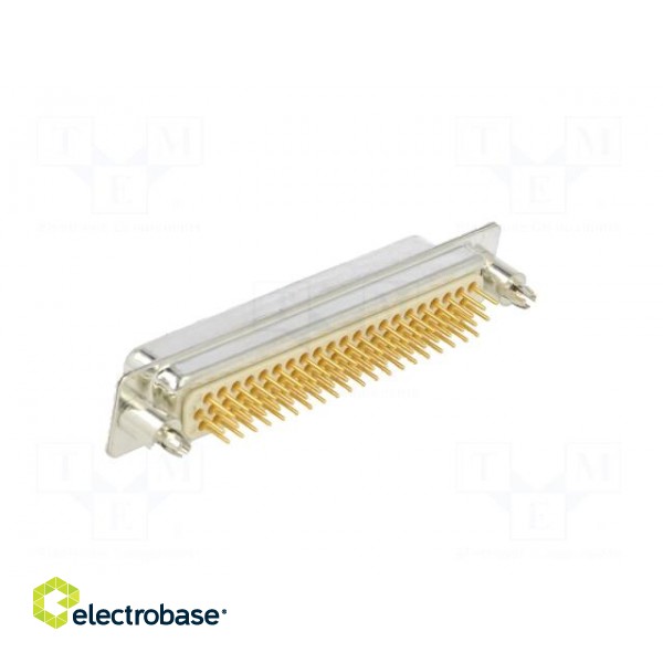 D-Sub HD | PIN: 62 | socket | female | on PCBs,PCB snap | straight | THT image 4