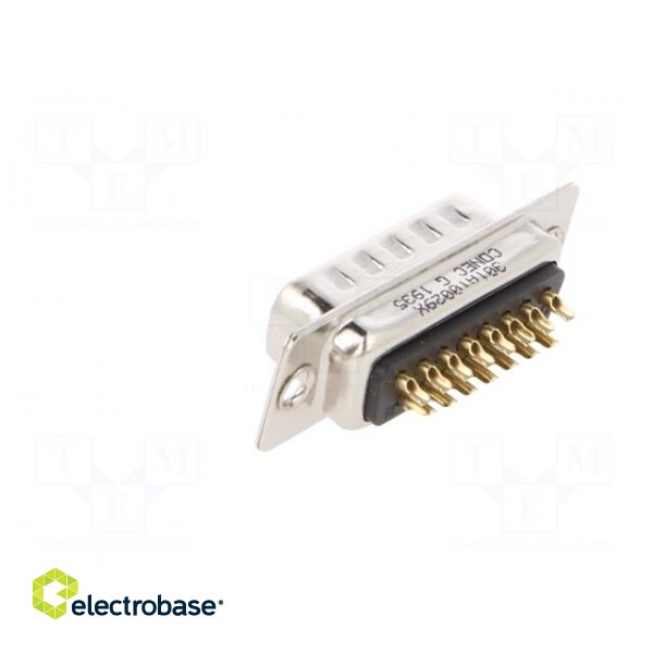 D-Sub | PIN: 15 | male | for cable | soldering | 3A | Plating: gold flash image 4