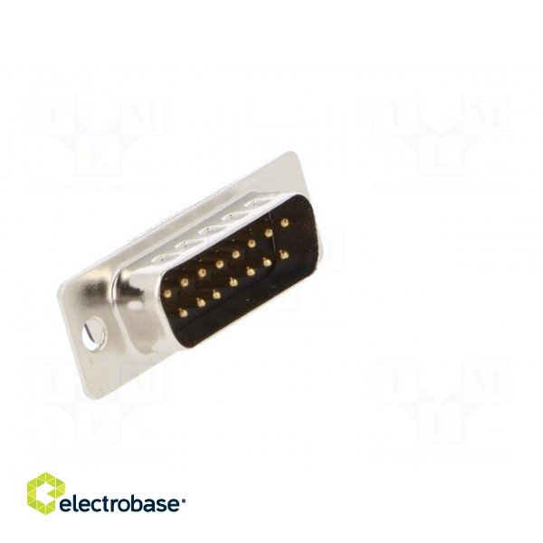 D-Sub | PIN: 15 | male | for cable | soldering | 3A | Plating: gold flash image 8
