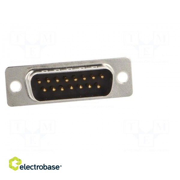 D-Sub | PIN: 15 | male | for cable | soldering | 3A | Plating: gold flash image 9