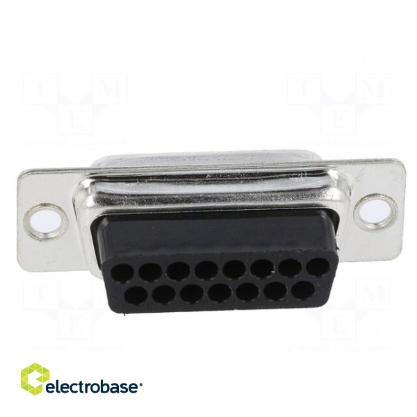 D-Sub | PIN: 15 | plug | female | for cable | crimped | Type: w/o contacts image 5