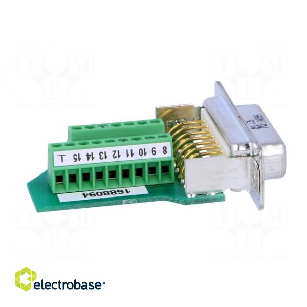 D-Sub | PIN: 15 | plug | female | for cable | screw terminal | Variosub image 7