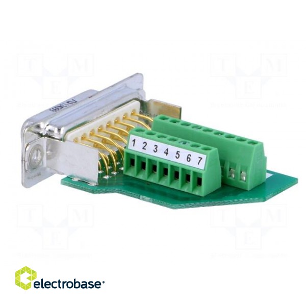 D-Sub | PIN: 15 | plug | female | for cable | screw terminal | Variosub image 4