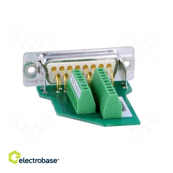 D-Sub | PIN: 15 | plug | female | for cable | screw terminal | 5A | 60V image 5
