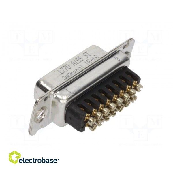 D-Sub | PIN: 15 | plug | female | for cable | screw terminal | 7.5A image 4