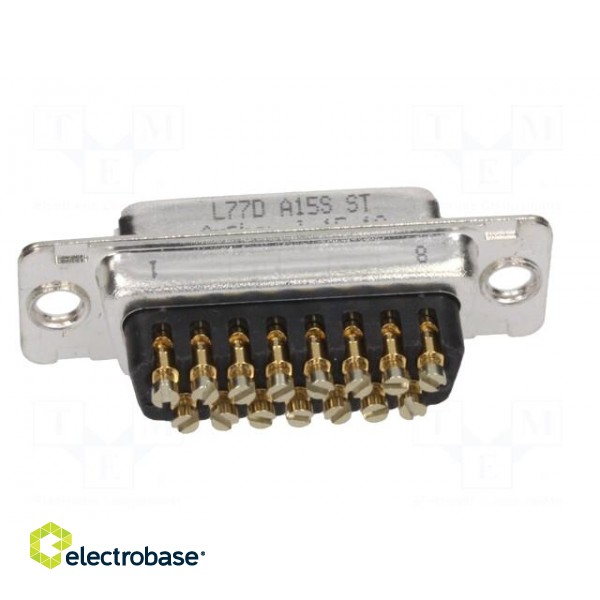 D-Sub | PIN: 15 | plug | female | for cable | screw terminal | 7.5A image 5