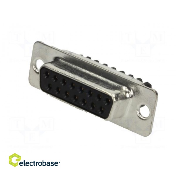 D-Sub | PIN: 15 | plug | female | for cable | screw terminal | 7.5A image 2
