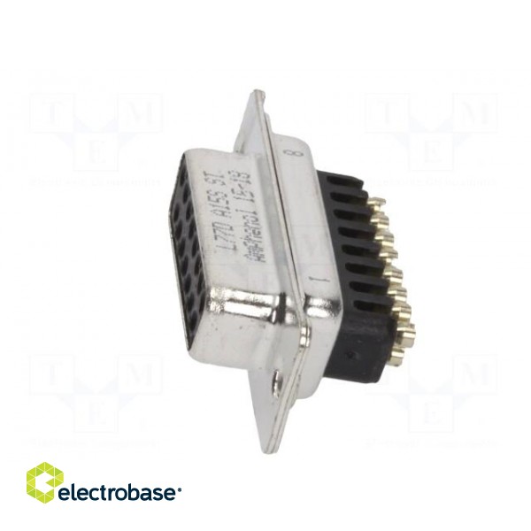 D-Sub | PIN: 15 | plug | female | for cable | screw terminal | 7.5A image 3