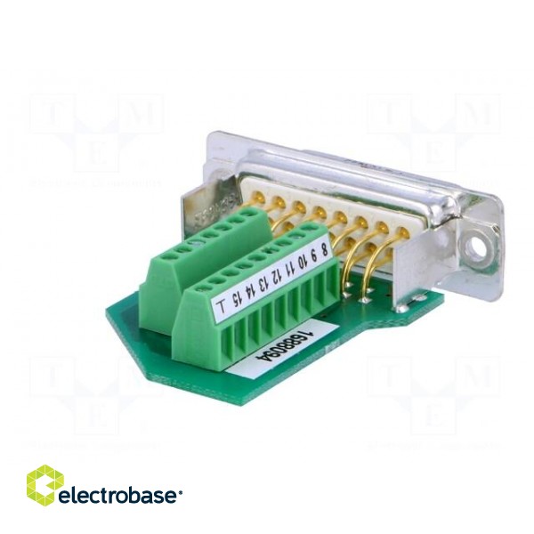 D-Sub | PIN: 15 | plug | female | for cable | screw terminal | Variosub image 6