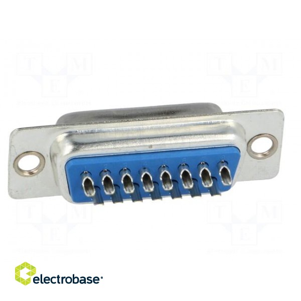 D-Sub | PIN: 15 | plug | female | for cable | soldering | 5A фото 5