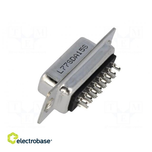 D-Sub | PIN: 15 | plug | female | for cable | soldering | 5A | 250V | 20mΩ image 4