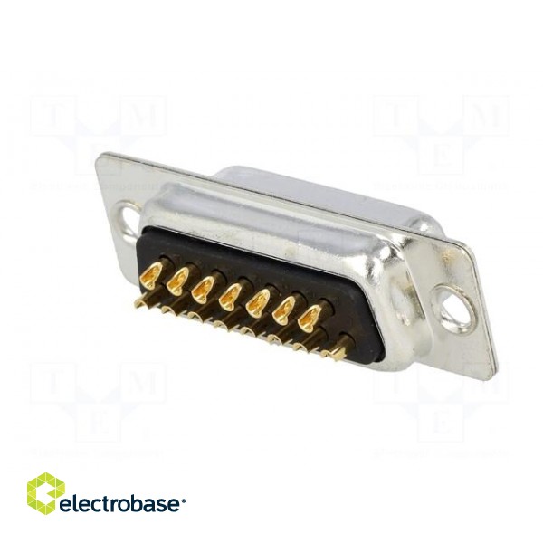 D-Sub | PIN: 15 | plug | female | for cable | soldering | Colour: black image 6
