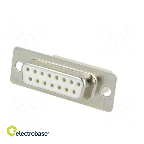 D-Sub | PIN: 15 | plug | female | for cable | Type: w/o contacts | 3A | 250V фото 2