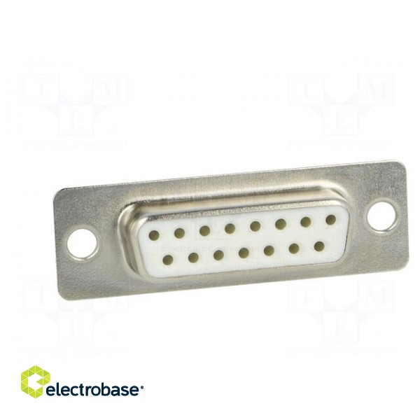 D-Sub | PIN: 15 | plug | female | for cable | Type: w/o contacts | 3A | 250V фото 9