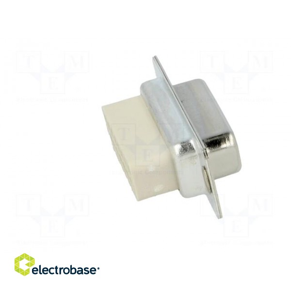 D-Sub | PIN: 15 | plug | female | for cable | Type: w/o contacts | 3A | 250V paveikslėlis 7