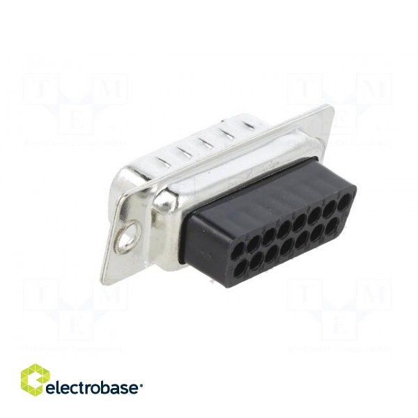 D-Sub | PIN: 15 | plug | male | for cable | crimped | Type: w/o contacts фото 4