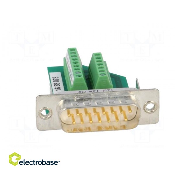 D-Sub | PIN: 15 | plug | male | for cable | screw terminal | 5A | 60V image 9