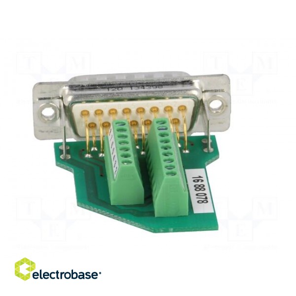 D-Sub | PIN: 15 | plug | male | for cable | screw terminal | 5A | 60V фото 5