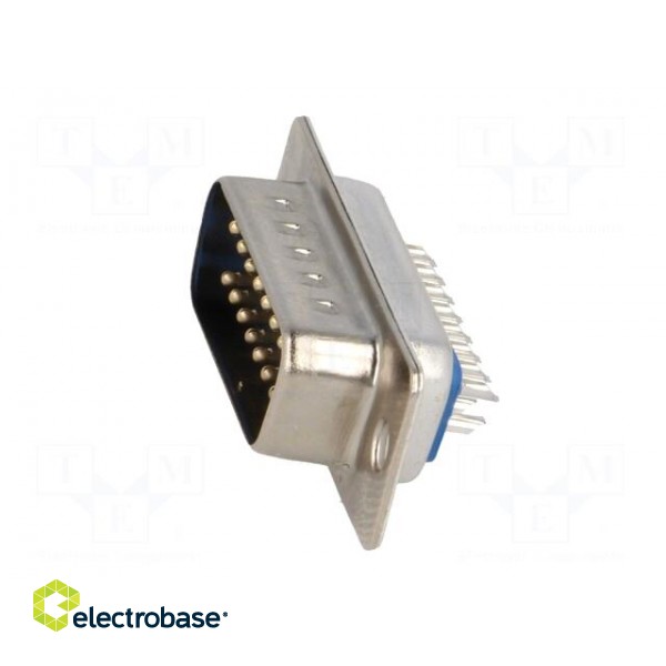 D-Sub | PIN: 15 | plug | male | for cable | soldering | 5A фото 3