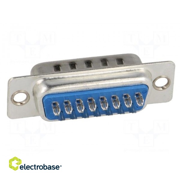 D-Sub | PIN: 15 | plug | male | for cable | soldering | 5A image 5