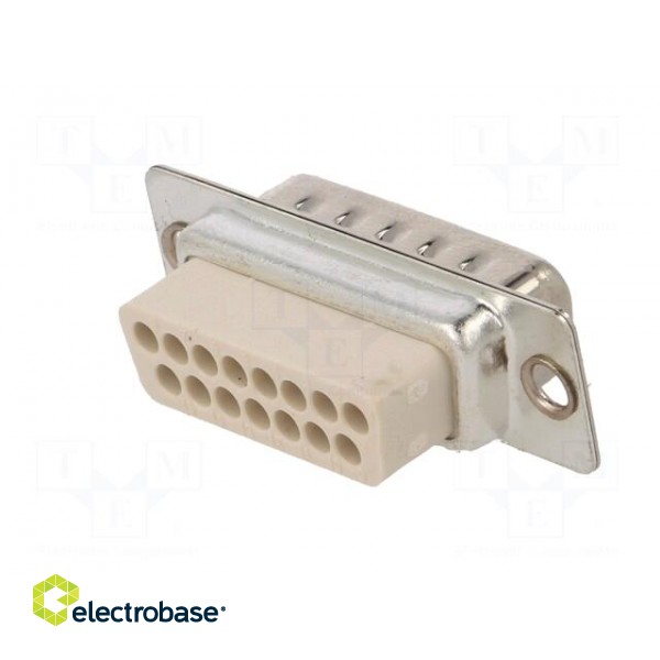 D-Sub | PIN: 15 | plug | male | for cable | Type: w/o contacts | 3A | 250V image 6