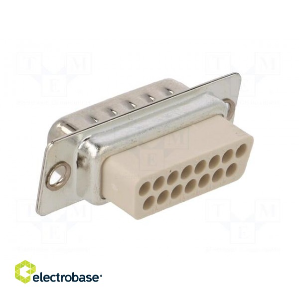 D-Sub | PIN: 15 | plug | male | for cable | Type: w/o contacts | 3A | 250V image 4