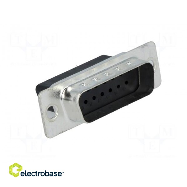 D-Sub | PIN: 15 | plug | male | for cable | Type: w/o contacts | 5A | 250V фото 8
