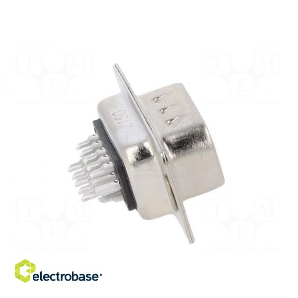 D-Sub | PIN: 15 | plug | male | for panel mounting | straight | soldering image 7