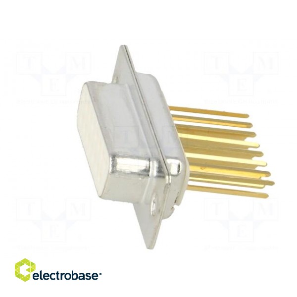 D-Sub | PIN: 15 | socket | female | on PCBs | angled | THT image 3