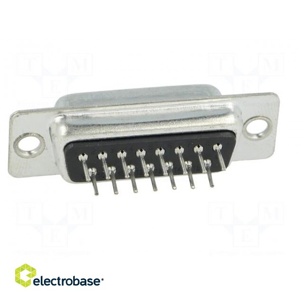 D-Sub | PIN: 15 | socket | female | on PCBs | straight | THT | UNC4-40 | 3A image 5