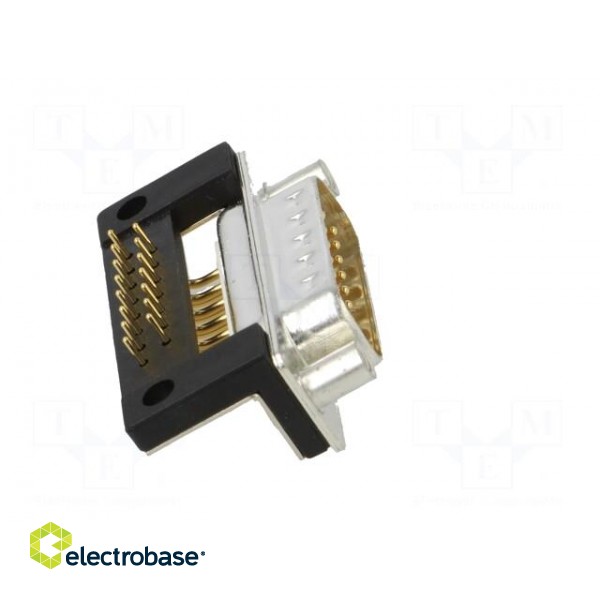 D-Sub | PIN: 15 | socket | male | for panel mounting,on PCBs | THT image 7