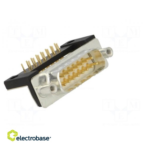 D-Sub | PIN: 15 | socket | male | for panel mounting,on PCBs | THT image 8