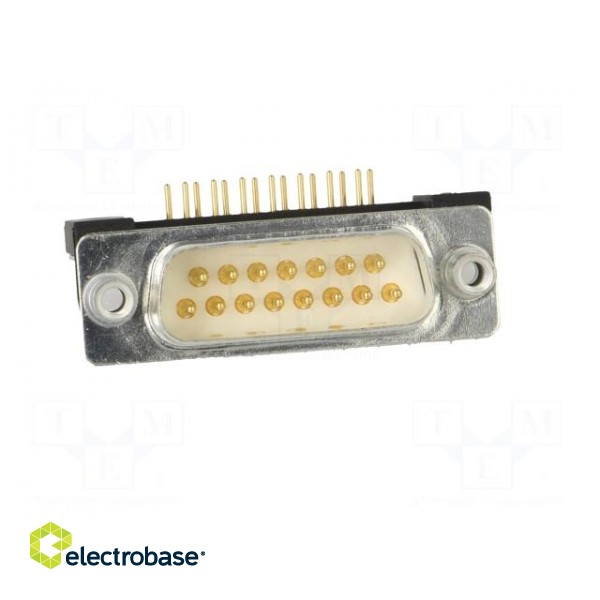 D-Sub | PIN: 15 | socket | male | for panel mounting,on PCBs | THT image 9