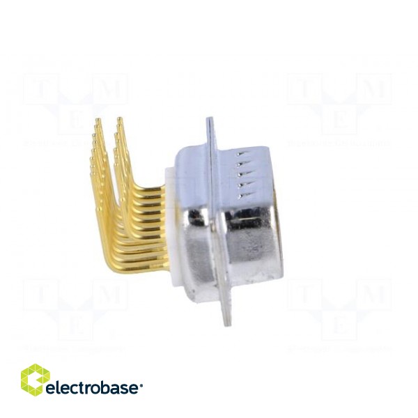 D-Sub | PIN: 15 | socket | male | on PCBs | angled 90° | THT image 7