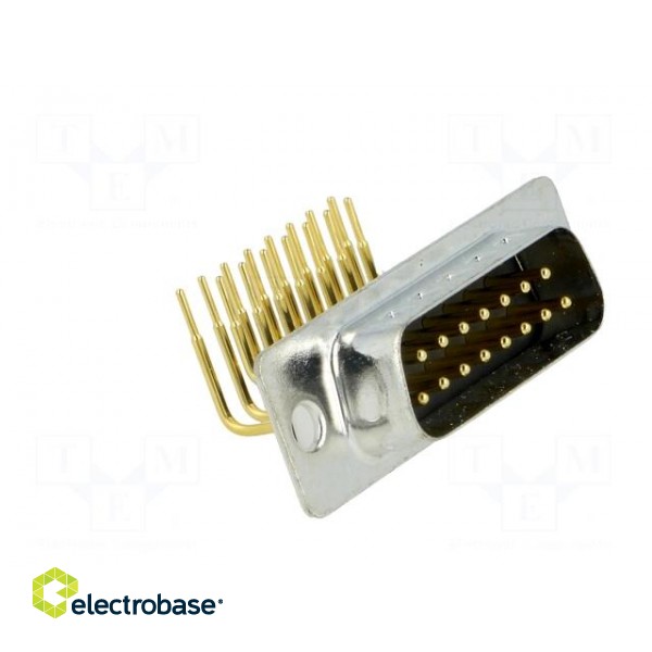 D-Sub | PIN: 15 | socket | male | on PCBs | angled 90° | THT | UNC4-40 | 5A image 8