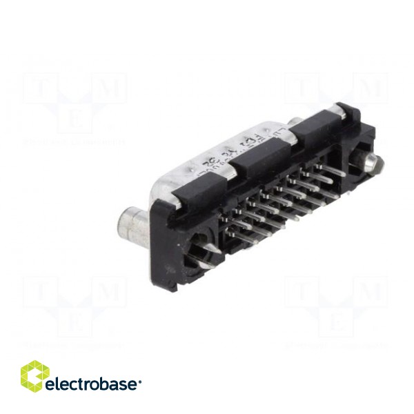 D-Sub | PIN: 15 | socket | male | on PCBs,PCB snap | straight | THT | 5A image 4