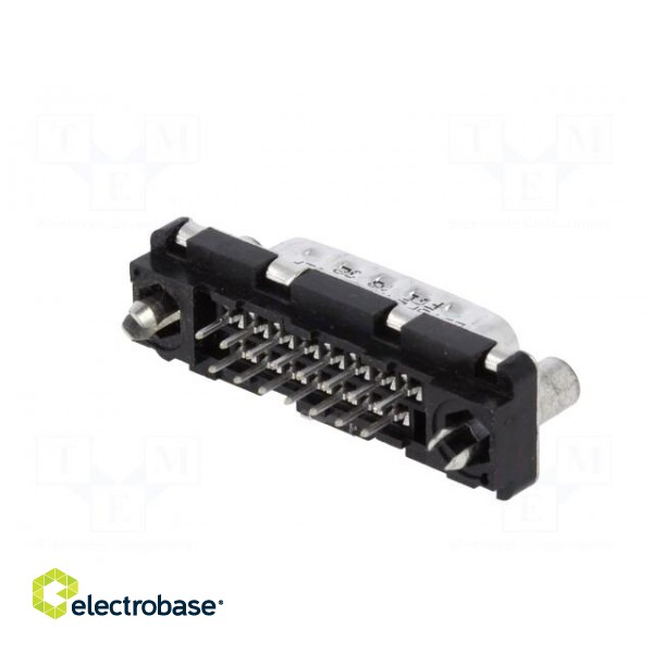 D-Sub | PIN: 15 | socket | male | on PCBs,PCB snap | straight | THT | 5A image 6