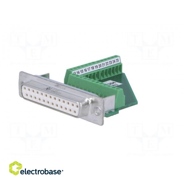 D-Sub | PIN: 25 | plug | female | for cable | screw terminal | Variosub image 2