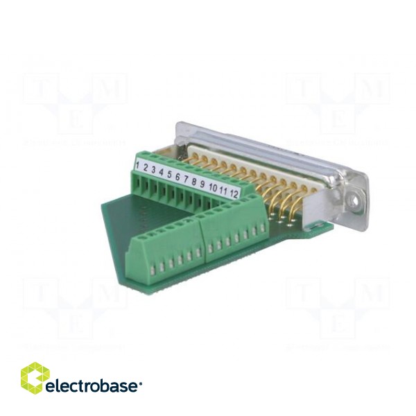 D-Sub | PIN: 25 | plug | female | for cable | screw terminal | Variosub image 6