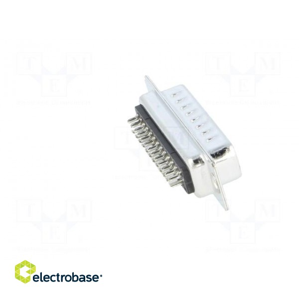 D-Sub | PIN: 25 | plug | male | for cable | soldering | 5A | 250V | 20mΩ paveikslėlis 7