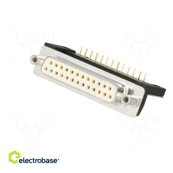 D-Sub | PIN: 25 | socket | female | for panel mounting,on PCBs | THT image 2