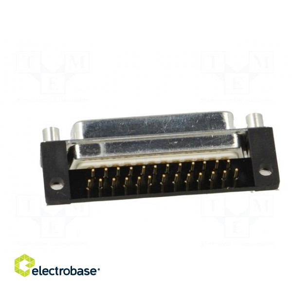 D-Sub | PIN: 25 | socket | female | for panel mounting,on PCBs | THT image 5