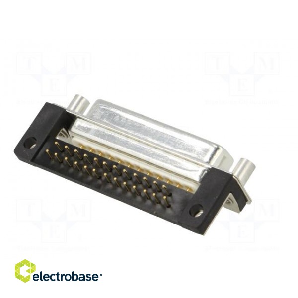 D-Sub | PIN: 25 | socket | female | for panel mounting,on PCBs | THT image 6