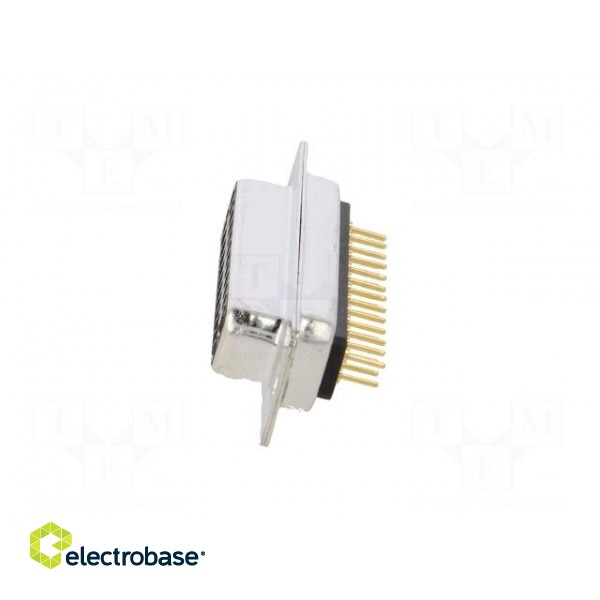 D-Sub | PIN: 25 | socket | female | on PCBs | straight | THT | UNC4-40 | 5A image 3