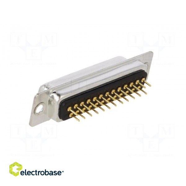 D-Sub | PIN: 25 | socket | female | on PCBs | straight | THT | UNC4-40 | 5A image 4