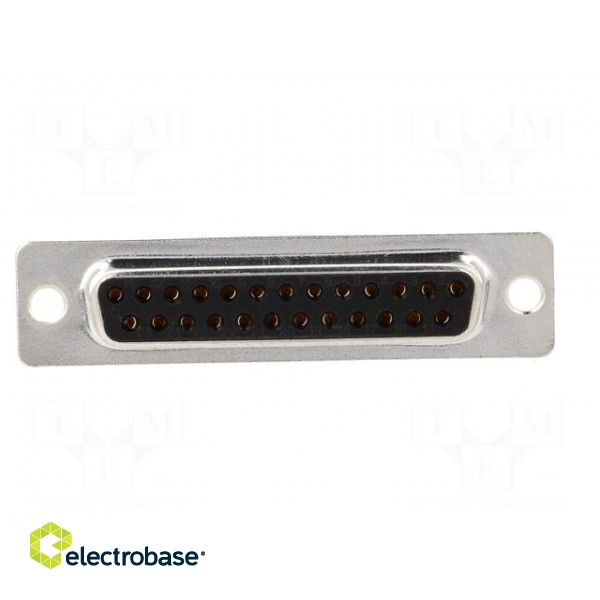 D-Sub | PIN: 25 | socket | female | on PCBs | straight | THT | 5A | -55÷105°C image 9